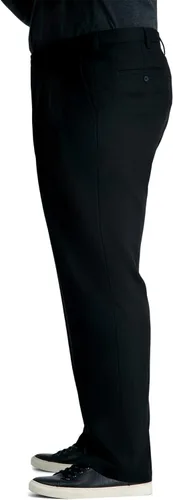 Miniatura 3 de Haggar Cool 18 Pro Classic Fit - Pantalones de cintura expandible, plisados, con frente oculto, tamaño regular y grande y alto