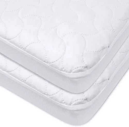 Miniatura 8 de American Baby Company Protector de colchón impermeable ajustable para minicuna de 38" x 24" - Acolchado, silencioso, suave y transpirable Pack n 1