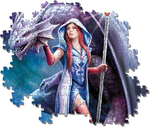 Miniatura 3 de Clementoni - 39525 - Anne Stokes Puzzle - Dragón Mago - 1000 Piezas - Hecho en Italia - Rompecabezas para adultos