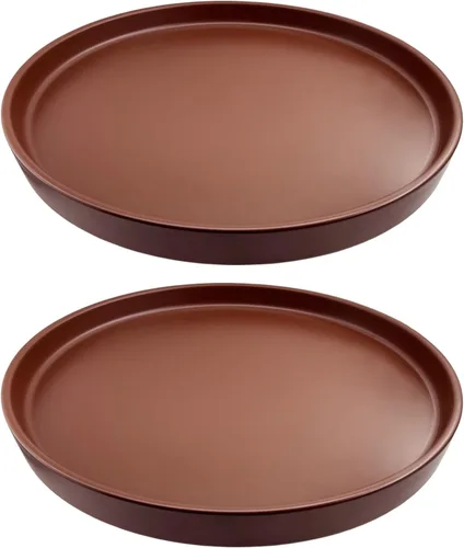 Miniatura 23 de Yukfona - 2 bandejas de cerámica para macetas, bandejas de 4 5 6 7 8 9 10 11 12 13 pulgadas para interior y exterior, resistente, duradera, base