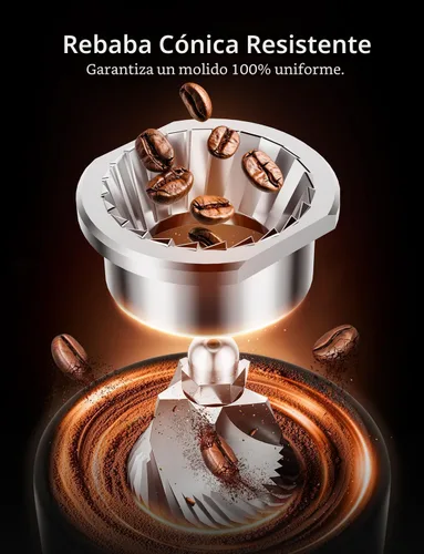 Miniatura 2 de Molinillo de café con rebabas Neretva, 2 en 1 Profesional Molinillo de Espresso de Acero Inoxidable Conjunto 51~58mm Portafiltro Molinillo de Granos
