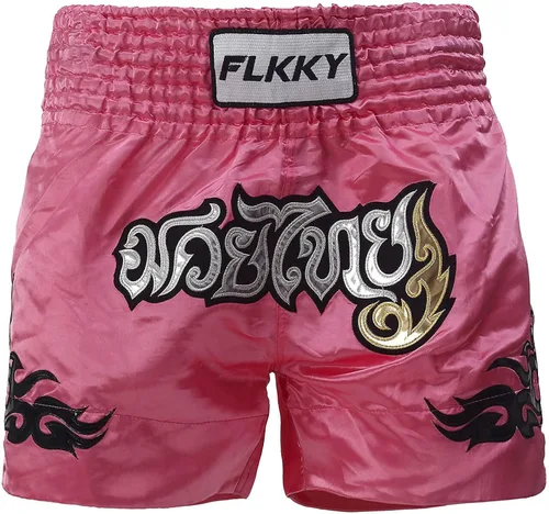 Miniatura 3 de FLKKY Muay Thai - Pantalones cortos de boxeo para hombres y mujeres, de alta calidad, para entrenamiento de artes marciales, gimnasio, boxeo