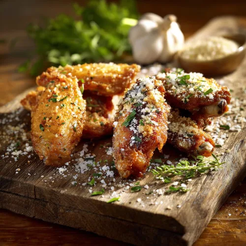 Miniatura 4 de Grumpy Butcher Heritage - Alitas de pollo cocinadas y aptas para microondas, paquete de 2 (20 onzas cada una), con ajo y parmesano de primera