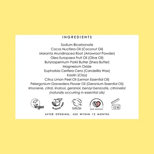 Miniatura 6 de The Natural Deodorant Co, Bálsamo desodorante activo, aplicación en movimiento, perfecto para uso en el gimnasio, limón y geranio, 1.94 oz