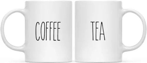 Miniatura 25 de Andaz Press Simple Farmhouse - Decoración rústica de otoño para cocina, 11 onzas, taza de té de café de cerámica, regalo para parejas, bestia