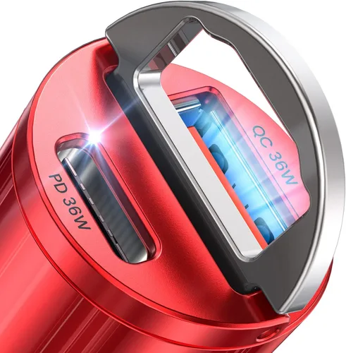 Miniatura 14 de AINOPE 90W para iPhone 17/16/15 Pro Max Cargador de coche USB C Fast Chage, [Mini y Metal] Adaptador de encendedor de cigarrillos invisible