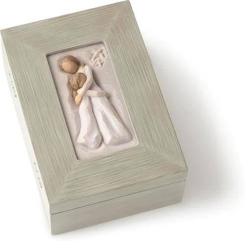 Miniatura 8 de Willow Tree Sagrada Familia, caja de recuerdo esculpida pintada a mano