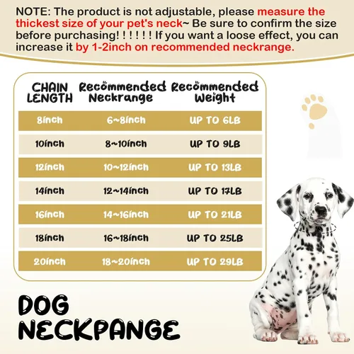 Miniatura 3 de LEIFIDE Collar de Cadena para Perro con Enlace de Diamante Collar para Cachorros de 12 mm de Ancho Collar de Metal para Gatos Collar de Cristal