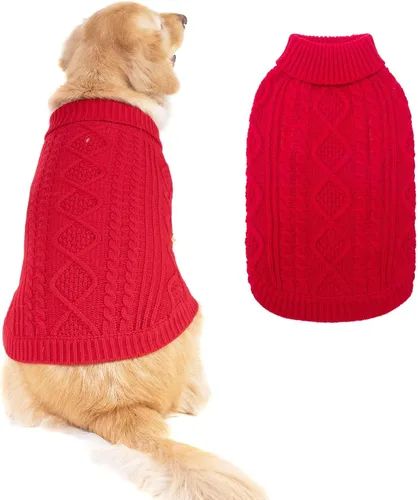 Miniatura 34 de BINGPET Suéter de Punto Térmico para Perros Pequeños, Medianos y Grandes, Abrigo de Invierno para Perros y Gatos, Conjuntos de Sudaderas Cálidas