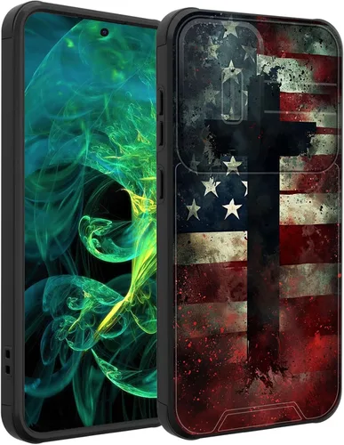 Miniatura 175 de Funda para Galaxy A16 5G con cubierta para cámara deslizante, resistente de doble capa, híbrida, a prueba de golpes, funda protectora resistente