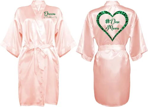 Miniatura 28 de Bata personalizada para mujer, tallas S-5XL, añade símbolos, texto y monogramas – Batas para bodas, viajes de niñas, cumpleaños y más