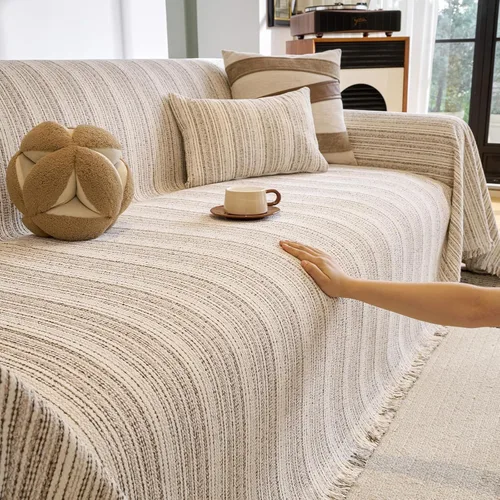 Miniatura 24 de ROOMLIFE Manta Funda Azteca Bohemia para Sofá, Decoración del Hogar Estilo Granja, Fundas de Sofá para Loveseat, Sofás de 2/3 Cojines, Apta