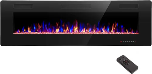 Miniatura 12 de R.W.FLAME - Chimenea empotrable ultrafina para pared (30 y 60 pulgadas)