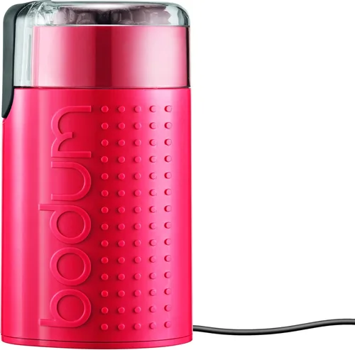 Miniatura 4 de Bodum Bistro - Molinillo de café eléctrico con cuchilla, color rojo