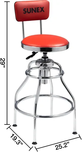 Miniatura 3 de Sunex 8516 taburete hidráulico, cromado