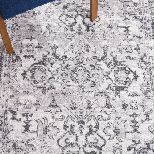 Miniatura 8 de SAFAVIEH Colección Toscana - Alfombra de pasillo, 2 x 9 pies, color marfil y gris, diseño oriental, no desprende pelusa y de fácil cuidado, ideal