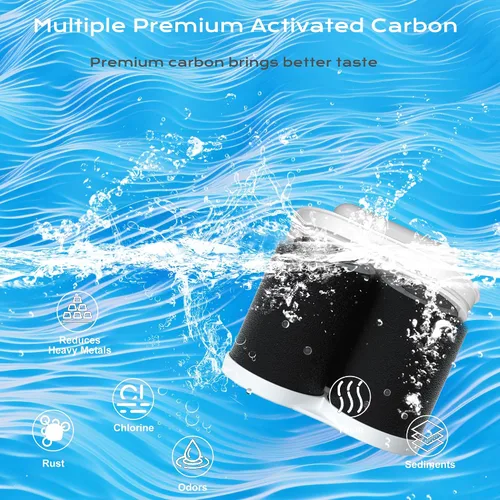 Miniatura 8 de Filtro compatible con todos los filtros de agua Epic, jarras y dispensadores, jarras de filtro de agua Aquagear, sin BPA, 150 galones de larga vida