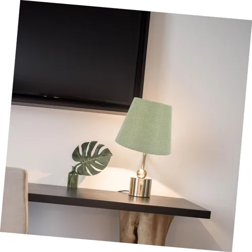 Miniatura 5 de Beaupretty Pantalla de tambor E14 con clip en pantallas de repuesto enchufables para lámpara colgante para sala de estar, hogar, hotel, verde