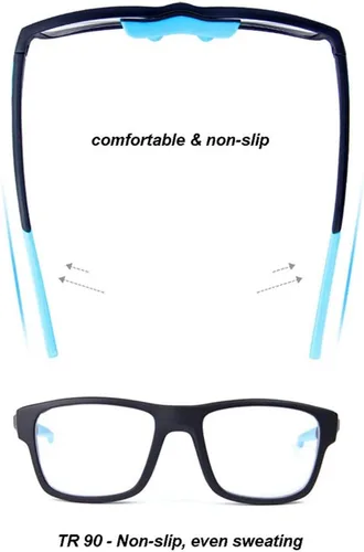 Miniatura 5 de Runspeed Gafas deportivas protectoras de seguridad para adultos y jóvenes Negro/Rojo