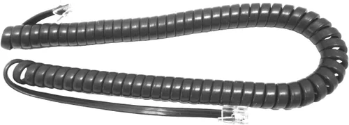 The VoIP Lounge Cable de bobina rizada para receptor de teléfono gris corto de 9 pies para Cisco 7900 Series IP Phones 7902 7905 7906 7910 7911 7912
