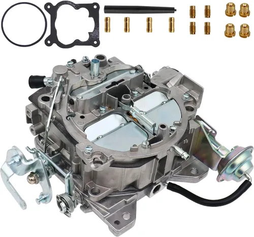 Miniatura 9 de Carburador de 4 barriles para Rochester Quadrajet 1904R 1906R 4MV Carb con estrangulador eléctrico para Chevy 305-350c.i 1980-1989 Motor