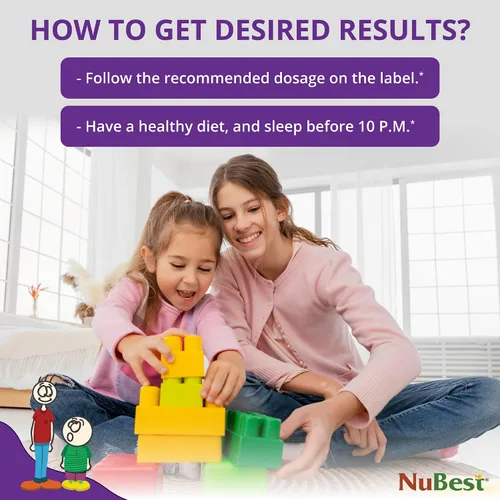 Miniatura 4 de NuBest Tall Kids - Ayuda a los niños a crecer y desarrollarse saludablemente - Apoyo a la inmunidad y la fuerza ósea - Multivitaminas y minerales