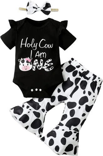 Miniatura 29 de Traje de primer cumpleaños para niña - Holy Cow I'm One