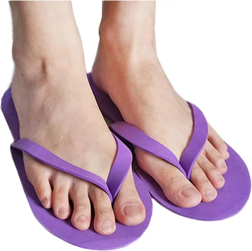Miniatura 2 de Khakho Eva - Pantuflas desechables antideslizantes para pedicura, sandalias desechables, pantuflas de espuma, pantuflas de spa para salón de uñas