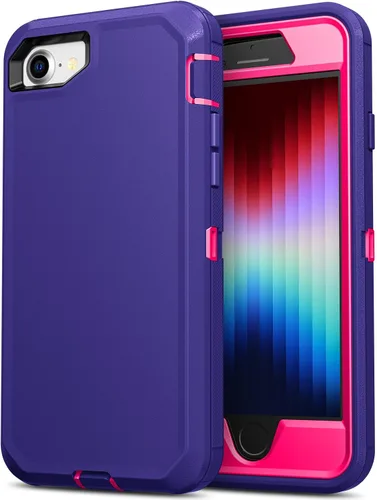 Miniatura 14 de Jelanry para iPhone 5/ 5S/ SE 1ª Generación (2016) Funda de uso rudo resistente a prueba de golpes de doble capa, carcasa protectora deportiva