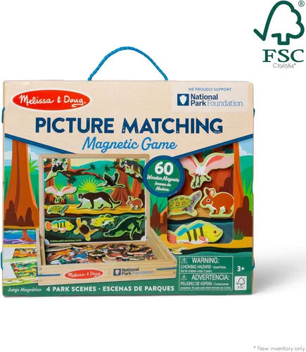 Miniatura 4 de Melissa & Doug National Parks - Juego magnético a juego de imágenes de madera para niños y niñas a partir de 3 años, materiales certificados FSC