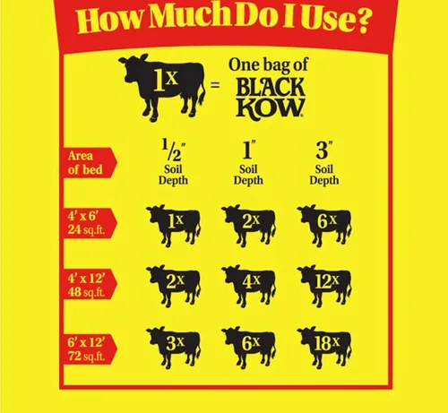Miniatura 4 de Black Kow compostado estiércol de vaca bolsa de 35 libras