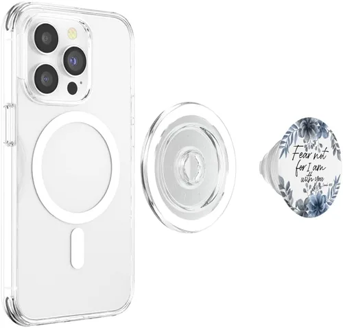 Miniatura 4 de Versículo bíblico azul de Isaiah para mujer, diseño de citas cristianas, PopSockets MagSafe PopGrip para iPhone