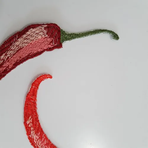 Miniatura 3 de Moks443(p) Chili Patch - Embroidery Patch - hot seasoning patch - Sew on patch