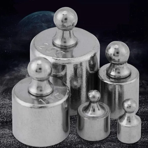Miniatura 6 de FTVOGUE Juego de pesas de báscula, 5 piezas de báscula de calibración de peso, kit de prueba de peso para balanza digital 0.04 oz 0.07 oz 0.18 oz