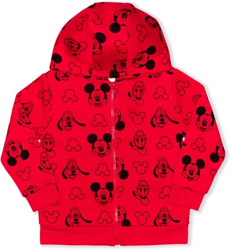 Miniatura 3 de Disney Mickey Mouse - Sudadera con capucha para niños pequeños y pequeños, paquete de 2 unidades, color rojo y negro