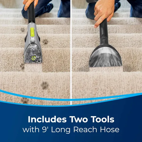 Miniatura 5 de Bissell® Big Green® PET PRO Limpiador de alfombras con 8 filas XL DirtLifter PowerBrush, manguera de largo alcance de 9 pulgadas, 2 herramientas
