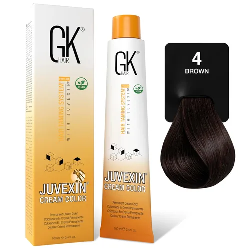 Miniatura 15 de GK HAIR Color Cream 3.0 Marrón oscuro natural – 100% cobertura de canas Resultados semipermanentes, semipermanentes o semipermanentes 8–10 vol