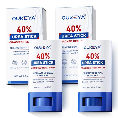 OUKEYA Crema de urea 40 por ciento. Barra de crema de urea para pies y manos para talón agrietado seco, agrietado, evitar la congelación, loción de