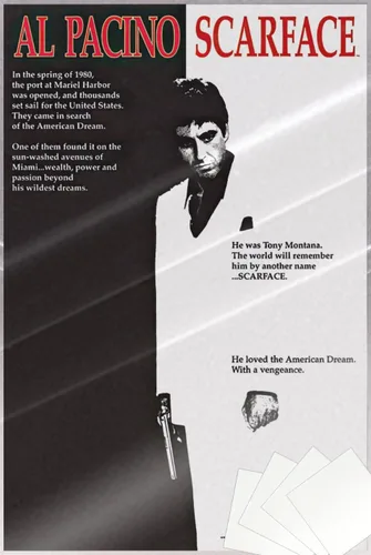Miniatura 6 de Scarface - Póster de película (estilo regular, Al Pacino Is Tony Montana) (tamaño: 24 x 36 pulgadas) (sin marco)