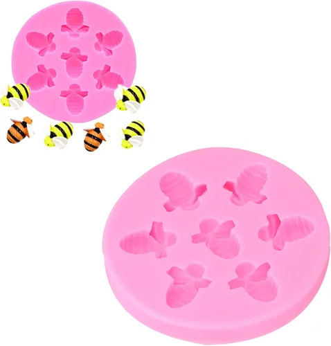 Miniatura 3 de Molde para pastel, molde de pastel en forma de abeja, molde de silicona para chocolate, para decoración de pasteles, fondant, herramienta