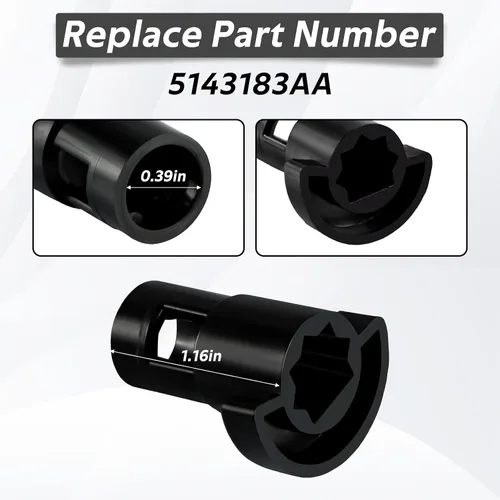 Miniatura 3 de Vaillante de puerta de mezcla con palanca y eje compatible con Jeep Commander Grand Cherokee 2005 2006 2007 2008 2009 2010 Reemplazo#:5143183AA
