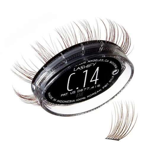 Miniatura 10 de Lashify Curl - Extensiones de pestañas Gossamer DIY de 0.394 pulgadas, color negro, pestañas postizas fáciles para un aspecto natural