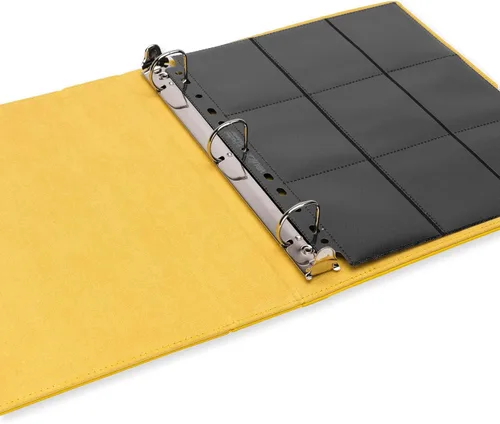 Miniatura 4 de Vault X Carpeta delgada de anillas, 540 tarjetas, se adapta a 9 páginas de bolsillo, material Exo-Tec, carpeta de 3 anillos en D, para tarjetas