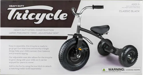 Miniatura 6 de Gener8 Triciclo de lujo para niños, con marco de acero duradero, neumáticos de goma inflables, asiento ajustable, perfecto para niños de 3 a 7 años