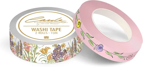 Miniatura 2 de Paper House Productions Carole Shiber - Juego de 2 rollos de cinta adhesiva decorativa para álbumes de recortes y manualidades, flores silvestres
