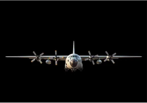Miniatura 2 de wall26 - Aviones de transporte militar sobre fondo negro - Mural de pared extraíble Papel tapiz autoadhesivo grande - 66x96 pulgadas