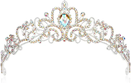 Miniatura 17 de CIEHER - Tiaras y coronas para mujeres y niñas - Regalos de corona para novia, boda, graduación, cumpleaños y Navidad