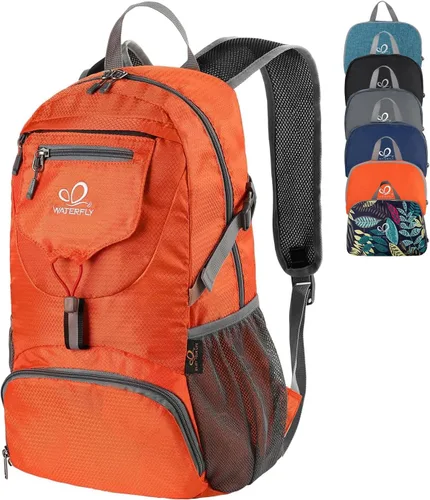 Miniatura 11 de WATERFLY Mochila pequeña ligera y plegable: mochila de 20 l ultra ligera, plegable, de senderismo, de viaje, de camping, de día, para hombre y mujer