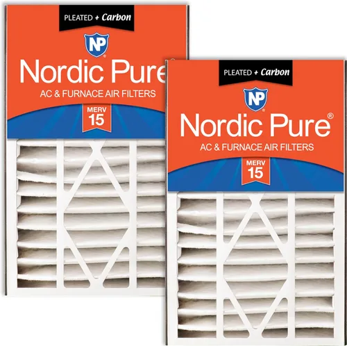 Miniatura 43 de Nordic Pure 16 x 25 x 5 (tamaño real: 15 5/8 x 24 1/8 x 4 7/8) Filtro de aire Air Bear Merv 8 de repuesto para reducción de olores de carbono puro