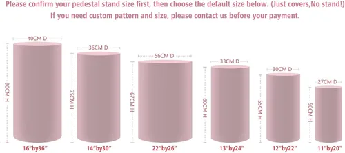 Miniatura 5 de Fundas de mesa cilíndrica con temática de jefe y bebé, funda de pedestal para fiesta de cumpleaños, cubierta elástica para zócalo, baby shower